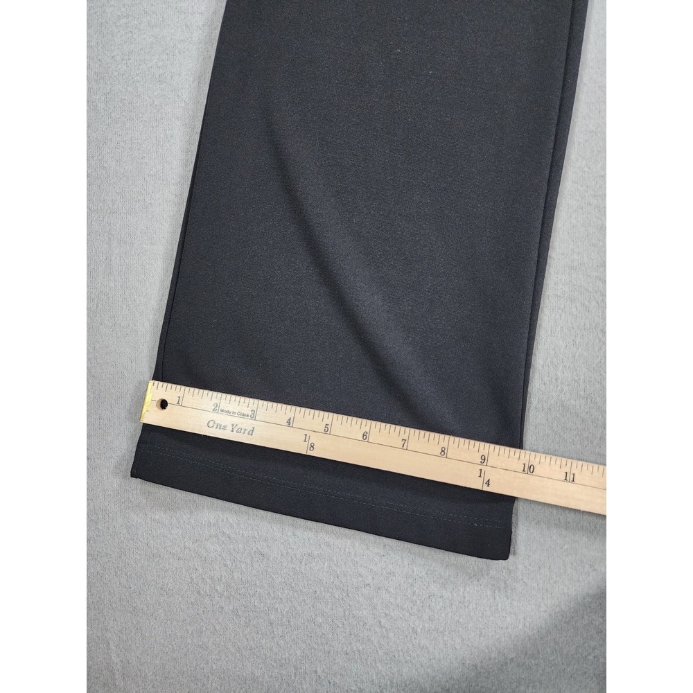 Susan Graver Black Large Pull on Dress Pant Bootcut Office Work Comfort Lounge - Picture 5 of 7